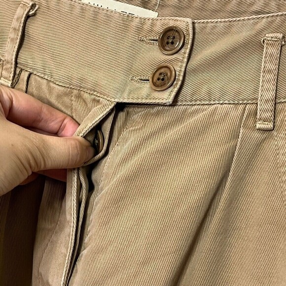 Nili Lotan Military Pants Barley Tan Cropped Jogger High Rise Women’s Size 2 - Picture 8 of 13